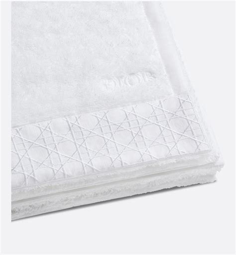 handtuch dior|Hand Towel White Woven Cannage Band .